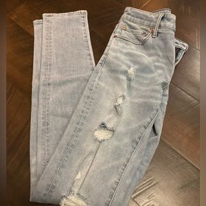 America Eagle x Young Money jeans.